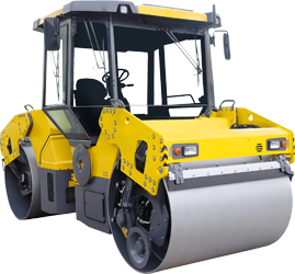 steam roller for asphalt paving